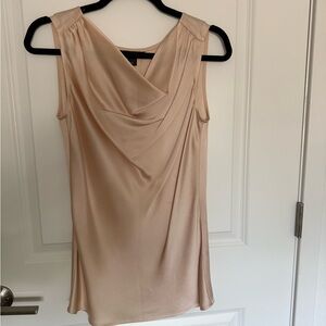 Elegant Sleeveless Drape Top